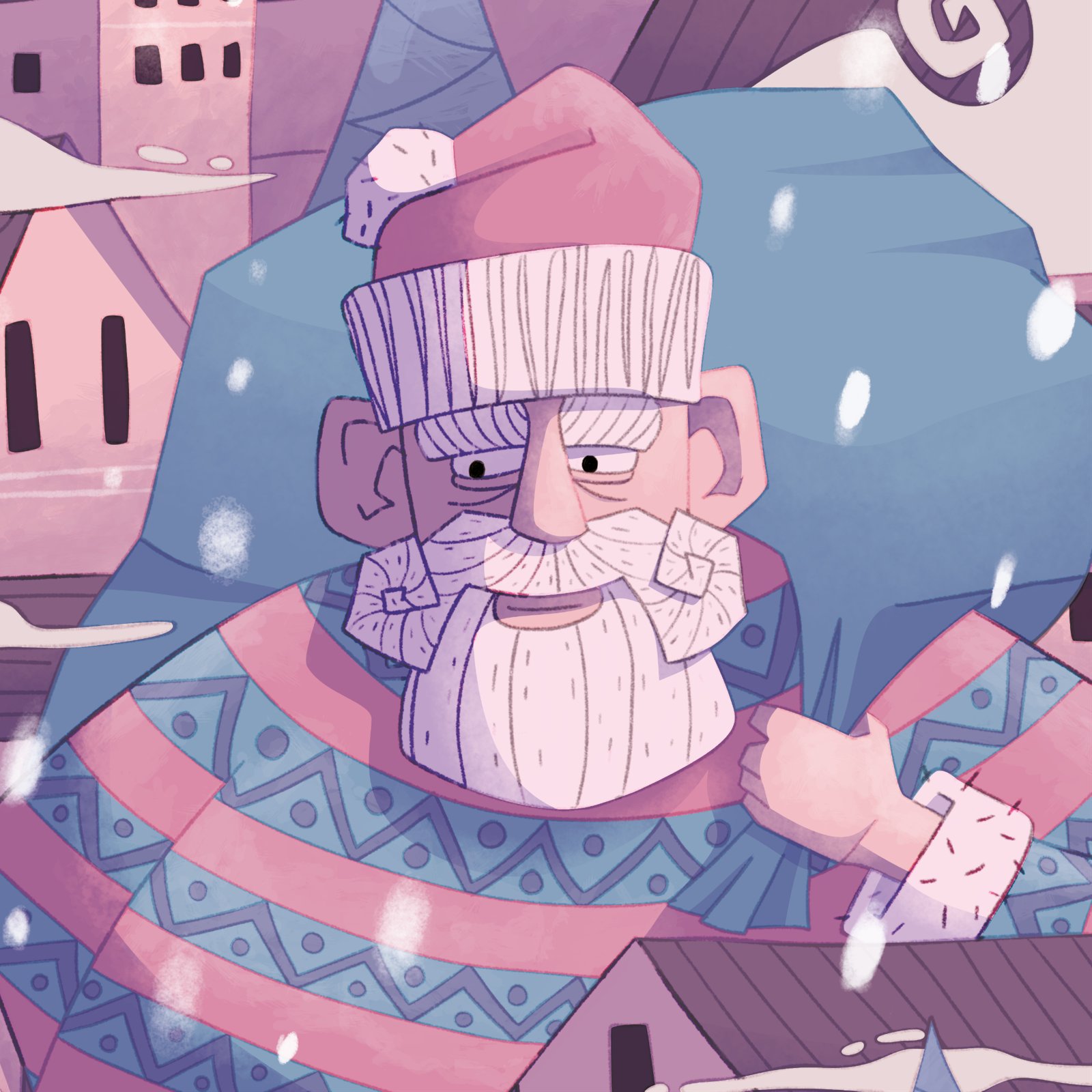 closeup-babbo-natale2024-daniele-bodei-web Mockup illustrazione digitale per aziende
